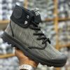 Men Canvas Military Tactical Boots Grey