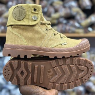 Men Canvas Military Tactical Boots Sand Tan
