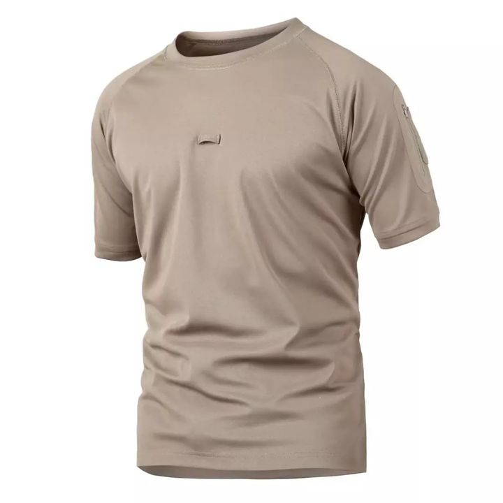 round neck t shirtsbeige 1