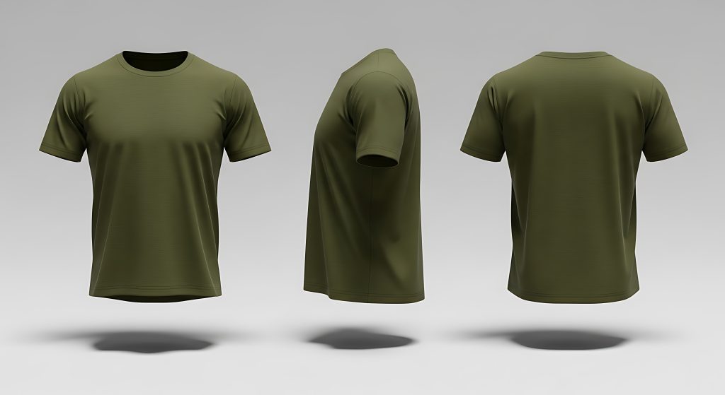 vecteezy blank olive green t shirt mockup collection with front 74379508