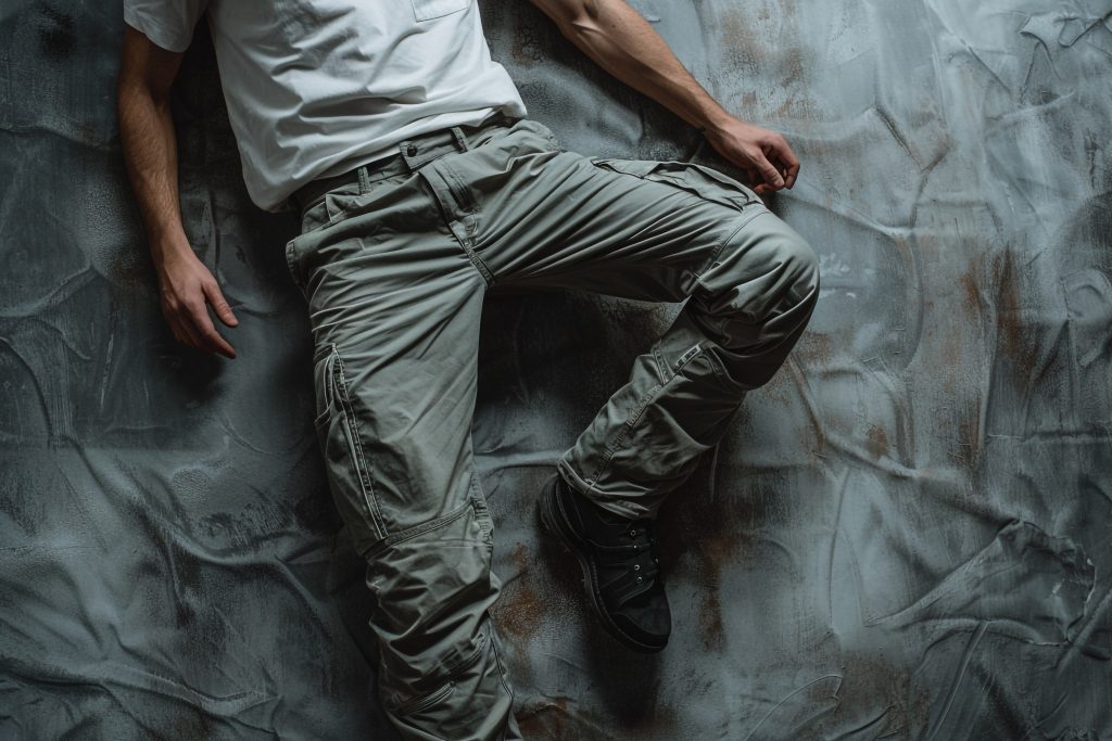 vecteezy trendy male in urban wear with cargo pants and gray 48990516